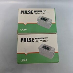 Pulse Fingertip Oximeter White NEW LK89 SpO2 Monitor 2 Pack